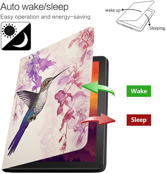 Case for Samsung Galaxy Tab S10 Lite/ S10 FE/ S9 FE 5G 10.9 Inch/ S9 11 Inch - Slim PU Leather Folding Stand Folio Cover with Auto Sleep/Wake - African American Girl