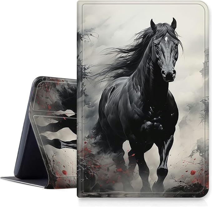 Case for Fire 7 Tablet &amp Fire 7 Kids (12th Gen 2022 Release) - Slim PU Leather Protective Smart Cover with Auto Sleep/Wake &amp Multi-Angle StandBlue Dandelion