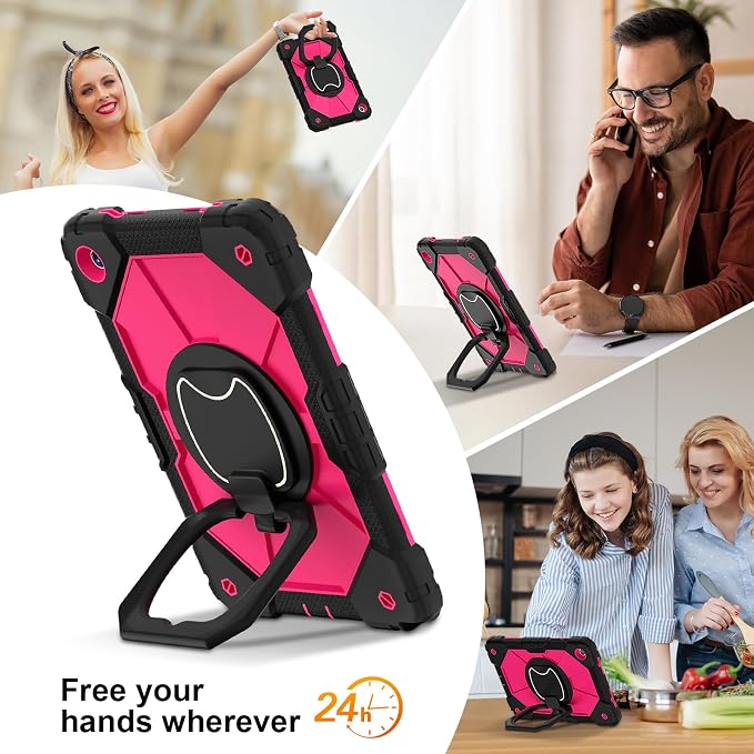 Dteck Case for Samsung Galaxy Tab A 8.0 (2015) Tablet SM-T350/355/357 Case 8 Inch PU Leather Lightweight Folio Case with Card Slots/Stand Features Cute Cartoon Protective Cover Purple Butterfly