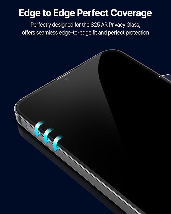 DOME GLASS Whitestone DOME AR Privacy for Samsung Galaxy S25 [Super Anti-Reflection &amp Privacy] Tempered lass Screen Protector with Anti Spy
