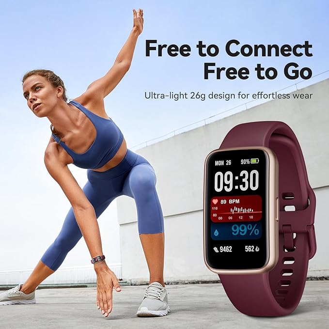 Enfit Fitness Trackers,Smart Watch with 1.47" Color Screen,100+Sport Modes Fitness Watch with Heart Rate Sleep Monitor, Pedometer Step Counter Watch, 3TAM Waterproof Activity Trackers for Women Men,PL