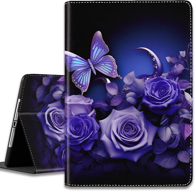 Case for iPad (A16) 11th Generation 11 Inch 2025 / iPad 10th Generation 10.9 Inch 2022 Ultra-Thin Multi-Angle Protective Cover with Auto Sleep/Wake A Dark Horse