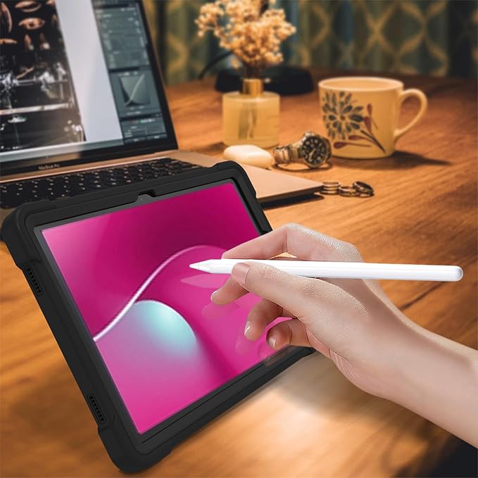 Case for T-Mobile REVVL Tab 2 Android 15 Tablet 10.1 inchHeavy Duty Shockproof Protective Cover with KickstandKids Friendly4 Corners Thicken ShockproofBlack