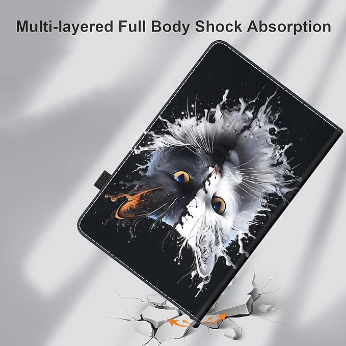 Case for Amazon Kindle Fire Max 11 Case (13th Gen 2023 Release) 11，Slim Fit Foldable Standing Cover Case with Auto Sleep/Wake for Fire 11 Max Tablet，Skull and Fire