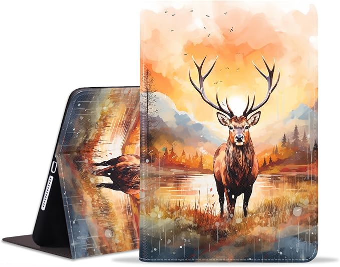 Case for iPad (A16) 11th Generation 11 Inch 2025 iPad 10th Generation 10.9 Inch 2022 Protective Leather Case Adjustable Stand Auto Wake/Sleep Smart Case - African American Girl