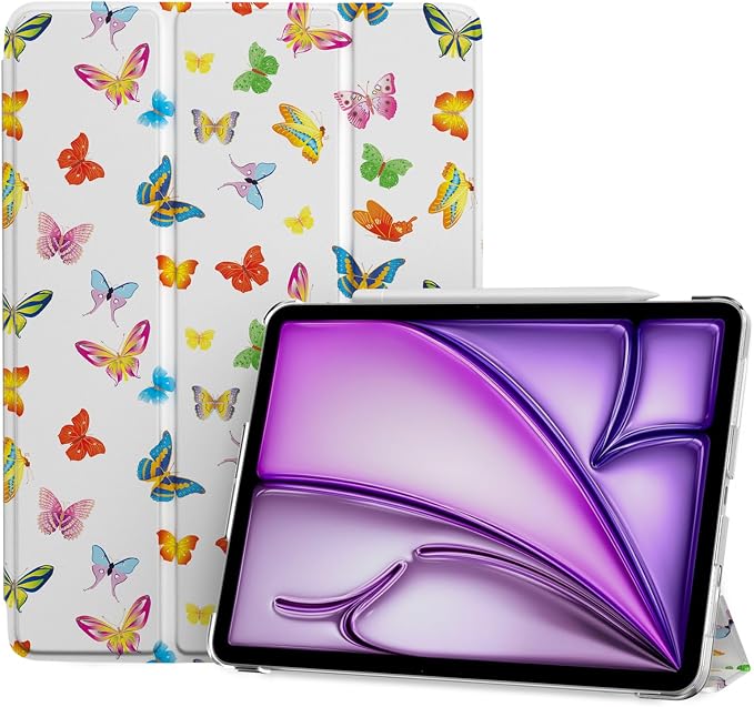 ProCase Smart Case for iPad Air 11-inch M4/M3/M2 &amp Air 10.9 5th/4th Gen | Hard Back Cover with Auto Sleep/Wake Slim Lightweight Case for iPad Air 11 2026/25/24 &amp 10.9 2022/2020-Aqua