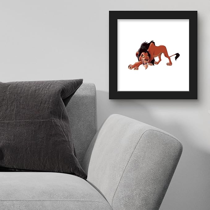 Trends International Gallery Pops Disney The Lion King - Scar Wall Art Wall Poster, 12.00" x 12.00", Black Frame Version