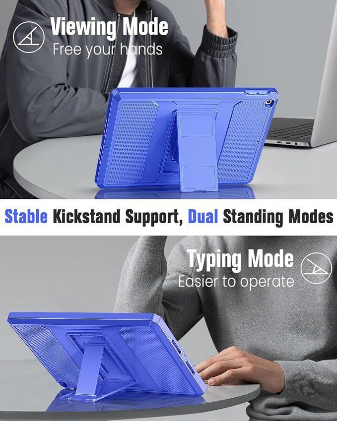 MoKo Shockproof Case Fit 2018/2017 iPad 9.7 6th/5th Generation Black | Heavy Duty Shockproof Full Body Rugged Hybrid Cover with Built-in Screen Protector for Apple iPad 9.7 Inch 2018/2017