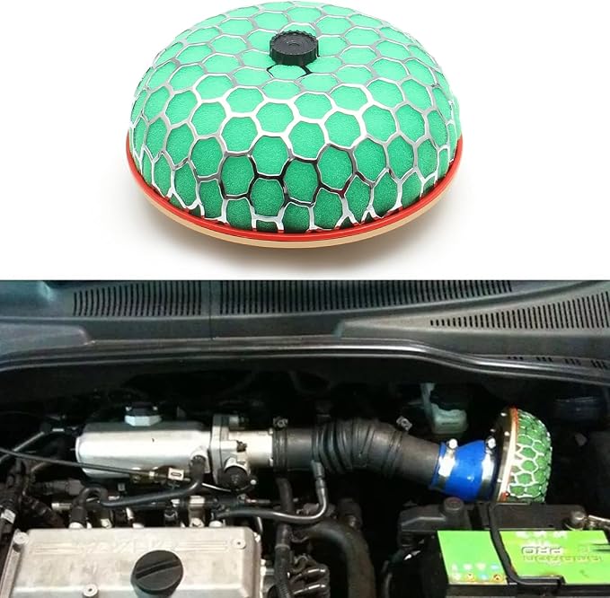 3.15" High Flow Air Intake Mushroom Filter Washable Sponge Honeycomb Mesh Air