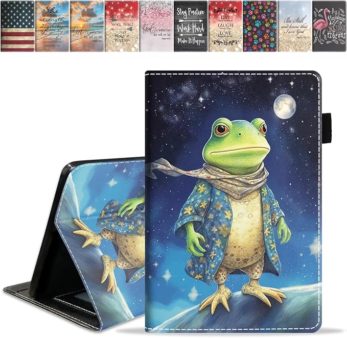 Case for Amazon Kindle Fire HD 8/Fire HD 8 Plus Tablet (12th/10th Generation 2024/2022/2020 Release) Slim PU Leather Cover with Card Slot &amp Auto Wake/Sleep African American Women