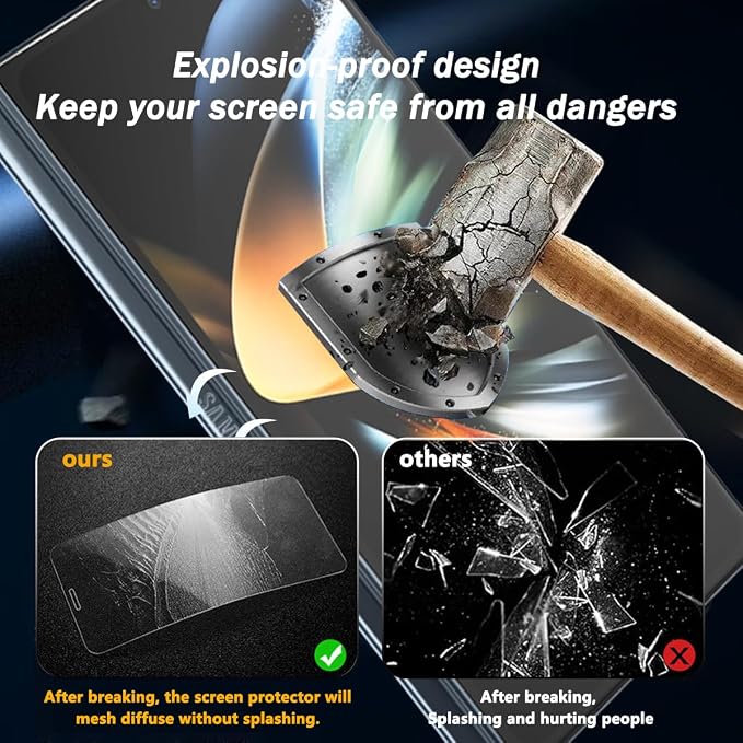 for iPhone 17 Pro Max Back Screen Protector Flexible Film Not Glass with Camera Lens Protector 2+2 Pack Self-Healing Anti Scratch HD Clear Soft TPU Protective Hydrogel Film