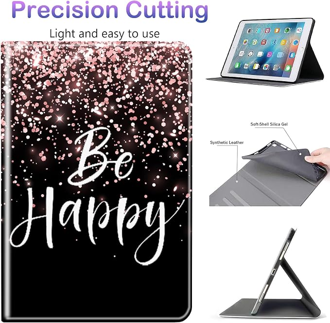Case for iPad 10.2-inch (2021/2020/2019)/ iPad Air 10.5 2019 / iPad Pro 10.5 Multi-Angle Bracket with Automatic Sleep/Wake Protection Case - Babe We Got This