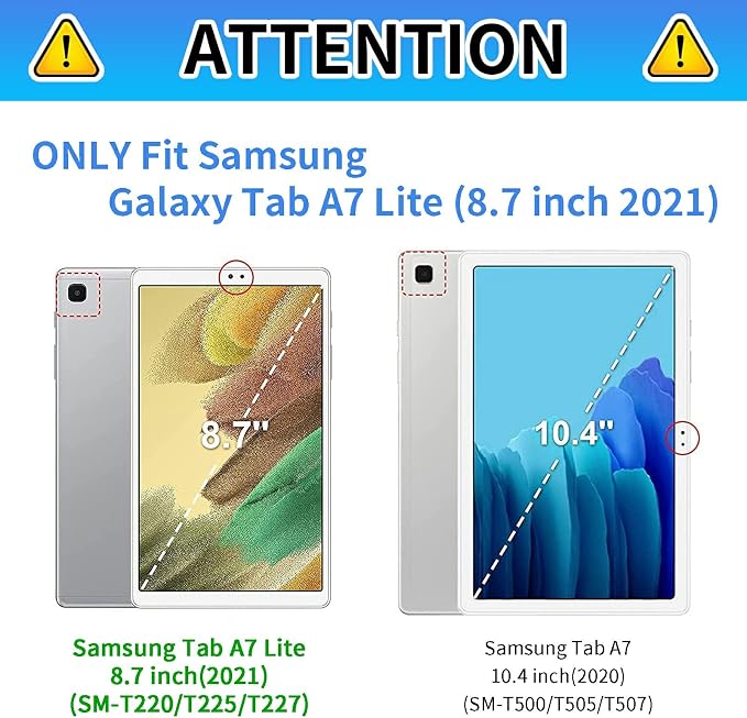 for Samsung Galaxy Tab A7 Lite Case 8.7 inch 360 Degree Rotating Stand Protective Smart Cover Case for Samsung Galaxy Tab A7 Lite 2021 - American Flag &amp Fish