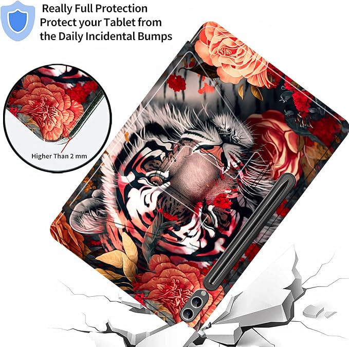 Case for Samsung Galaxy Tab A9 8.7-Inch 2023360 Degree Rotating Multi-Angle Viewing Protective Cover with Auto Sleep/Wake-Blue Butterfly