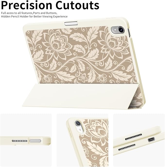 Case for iPad 11th Generation A16 Chip (2025) iPad 10th Generation Case 10.9-inch (2022) Trifold Stable Stand Protective Soft TPU Back Cover with Pencil Holder Black