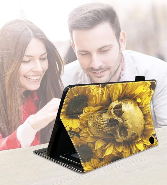 Case for Amazon Kindle Fire HD 8/Fire HD 8 Plus Tablet (12th/10th Generation 2024/2022/2020 Release) Slim PU Leather Cover with Card Slot &amp Auto Wake/Sleep African American Women