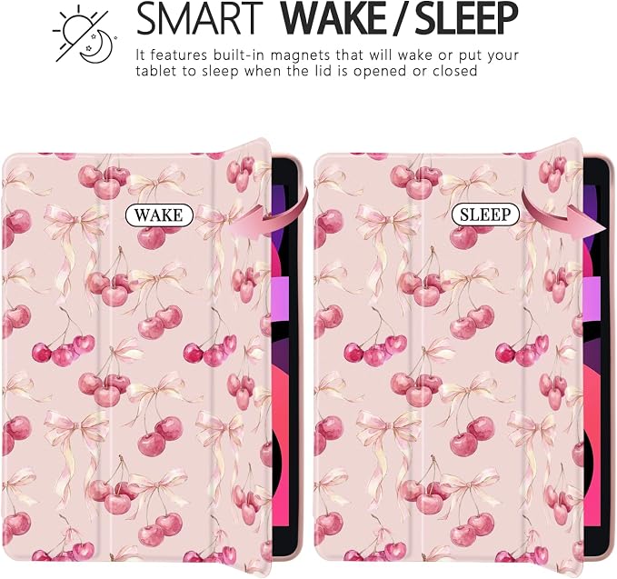 Joyland Brown Leopard Floral for iPad 6th/5th Generation 9.7 Inch 2018/2017Air 2/Air 1 CaseBuilt-in Pencil Holder with Shockproof Cover Transparent Back Shell Auto Wake/SleepBlack