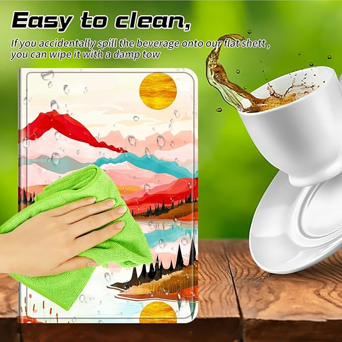 for Walmart Onn 10.1 2024 Onn 10.1 Gen 4 Universal Tablet Case 360 Degree Rotating Kickstand Protective Stand Case with Multiple Viewing PU Leather Shell Case Black Book Cat