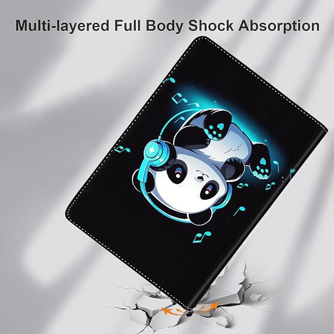 Vintage Floral Astronaut iPad 9th Gen Case - 10.2 Inch Standing Cover with Auto Sleep/Wake