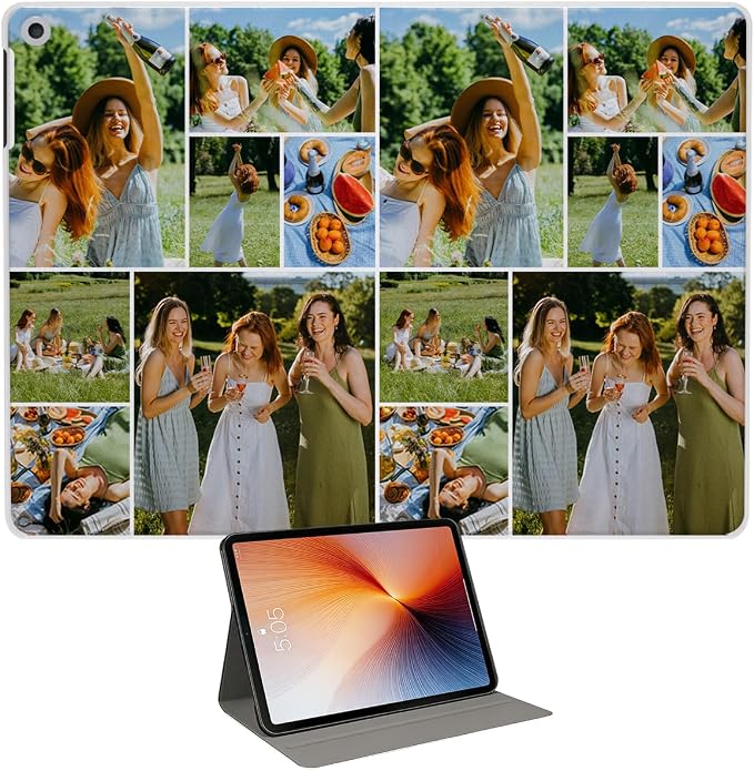 Custom Case for iPad Air 3rd Generation 2019 / iPad Pro 2017 10.5 inch Personalized Customized Picture Logo Text Name PU Leather Tablet Cover Premium Folio Flip Stand Case Auto Wake/Sleep