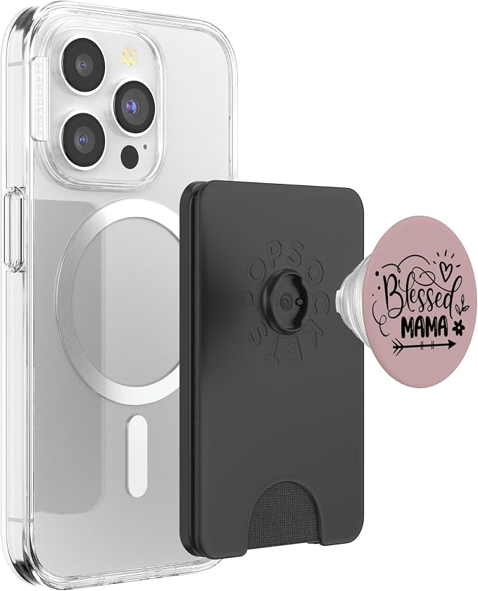 Motivational Quote Blessed Mum PopSockets Adhesive PopGrip