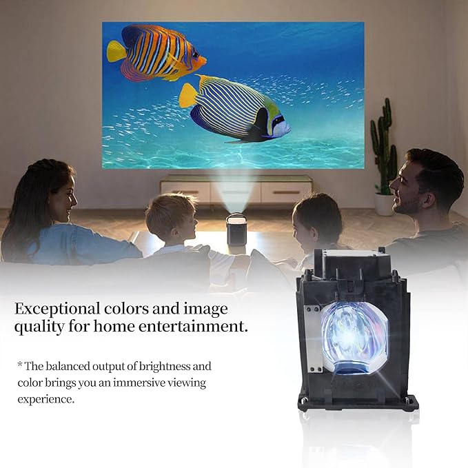 SORNEICDR 915P049010 Replacement Projector Lamp Bulb Compatible with Mitsubishi for WD-52631 /WD-57731 /WD-57732 /WD-65731 /WD-65732 /WD-Y57 /WD-Y65 Lamp Bulb Replacement with Housing