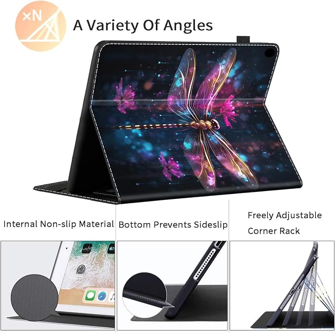 Case for All-New Amazon Kindle Fire HD 8 &amp 8 Plus Tablet (12th Generation/10th Generation 2022/2020 Release) 8 Durable Shockproof Protective Cover，Pug Weightlifting