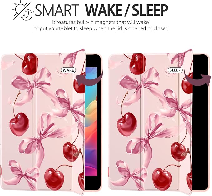 Joyland Leopard Print for iPad 10th Generation Case 10.9 inch 2022/iPad (A16) 11th Gen 11 2025Built-in Pencil Holder with Shockproof Cover Clear Transparent Back Shell Auto Wake/SleepBlack