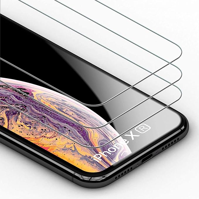 rooCASE 3-Pack Screen Protector for iPhone 11 / iPhone XR [Force Resistant Up to 44 Pounds] Tempered Glass Screen Protector for iPhone 11 (2019) / iPhone XR (2018) [Case Friendly]