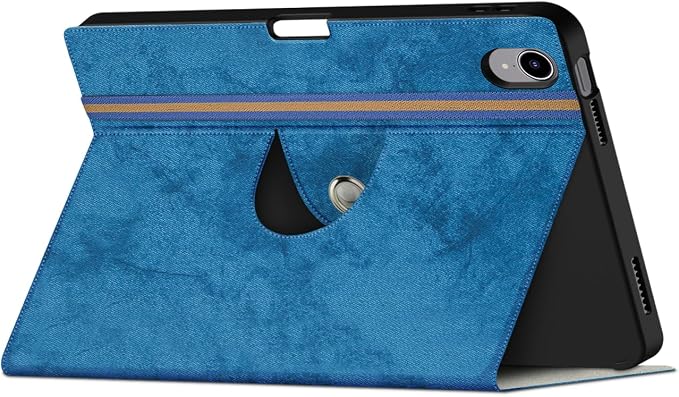 for iPad 10th Generation Case 10.9 inch 2022 with Pencil Holder PU Leather Smart ipad 11th A16 11inch Cover Model: A2696 /A2757 / A2777 Auto Sleep/WakeBlack