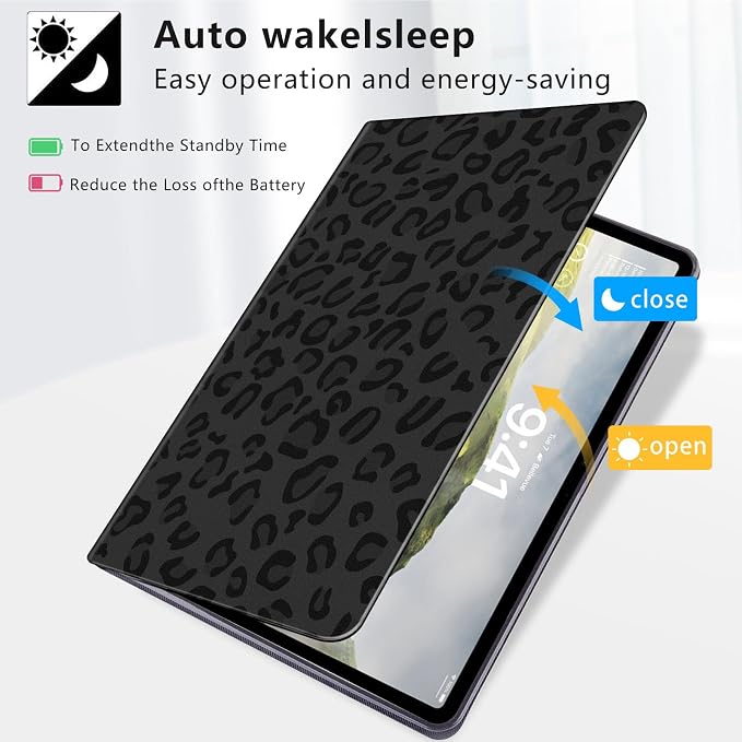 Case for iPad Air 11-inch (M4 2026 / M3 2025 / M2 2024) iPad Air 5th/4th Gen (2022/2020) 10.9 Slim PU Leather Folio Stand &amp Auto Sleep/Wake Protective Smart Cover Tree Fluorescent