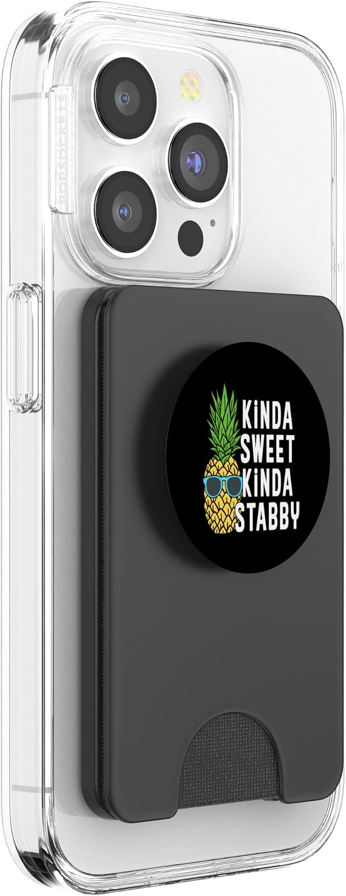 Pineapple Kinda Sweet Kinda Stabby Graphic Novelty Punny PopSockets Adhesive PopGrip