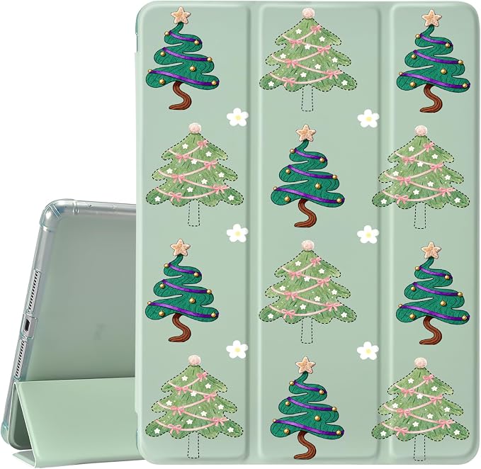 JOYLAND Blue Turtle for iPad Air 11 Inch M3(2025)/M2 (2024)Air 5th/4th Generation Case 2022/2020 10.9 Inch with Pencil Holder-Trifold Stand Protective Cover with Soft TPU BackBlack