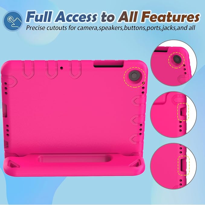 LTROP Shockproof Lightweight Convertible Handle Stand Case for Samsung Galaxy Tab A11 Plus 2025 / A9 Plus 11 Inch 2023 with Built-in Screen Protector Galaxy Tab A11+ / A9+ Case for Kids Black