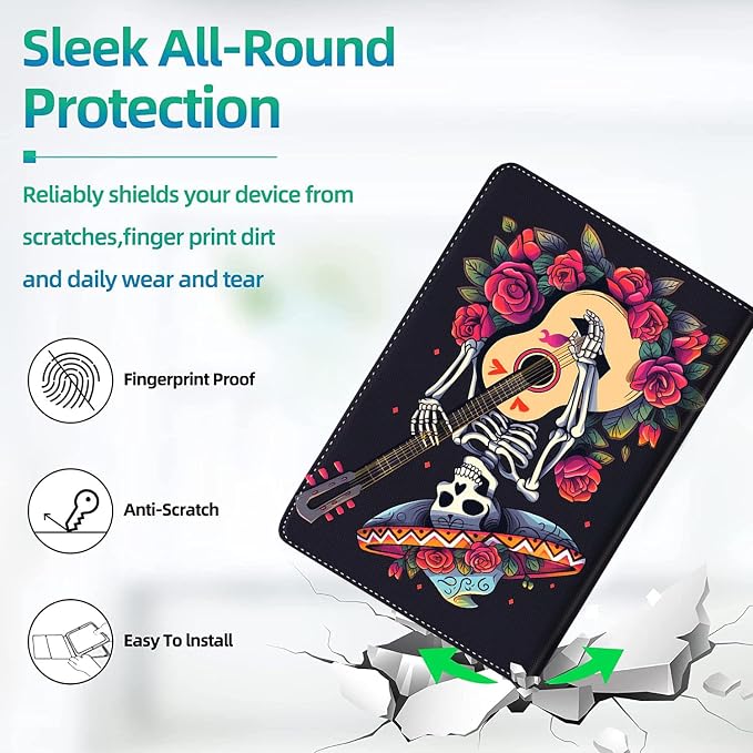 Case for iPad (A16) 11th Generation 11 Inch (2025) for iPad 10th Generation 10.9 Inch (2022) Slim Folding Stand Cover with Auto Wake/Sleep Watercolor Sea Turtle