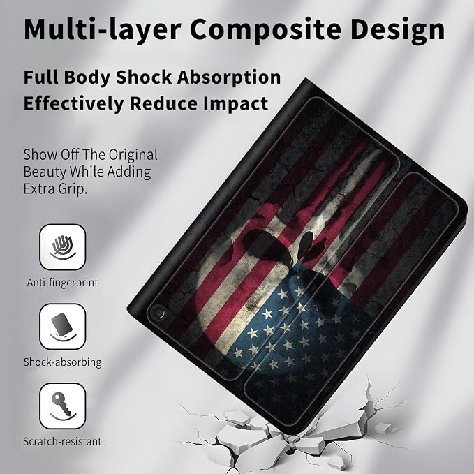 Case for All-New Amazon Kindle Fire HD 10 &amp 10 Plus 11th Generation 2021 Release 10.1 inchSlim Folding Stand Cover with Auto Wake/SleepAmerican Girls