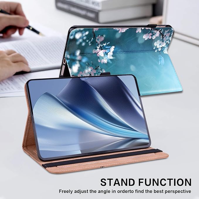 Case for Samsung Galaxy Tab A 10.1 2019 Model SM-T510/T515/T517 Stylus Holder Flip Wallet Leather Shockproof Cover for Galaxy Tab A SM-T510 Case Bicolor Marble