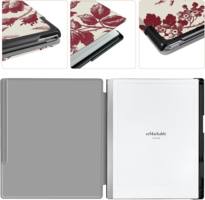 Case for Remarkable 2 Paper Tablet 10.3 2020 ReleasedLightweight and Hard Back Shell Protective Book Folio Cover with Built-in Pen HolderComes with Remarkable 2 Pen Tips.