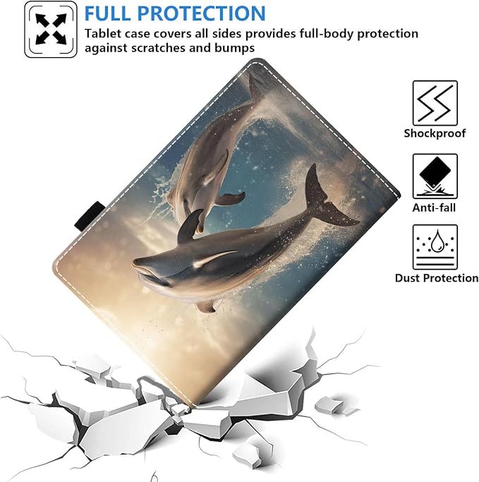 Case for Amazon Fire HD 8/HD 8 Plus Tablet (8 12th/10th Generation 2024/2022/2020 Release) Slim PU Leather Stand Folio Cover with Auto Wake Sleep African Woman Wolf