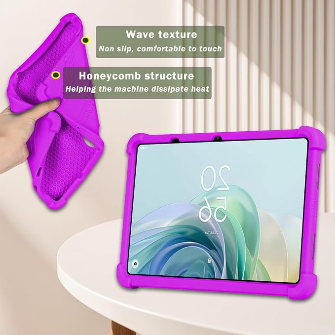 ATOOZ for TCL NXTPAPER 11/Tab 11 Gen 2 Tablet Case 11 inchBlack | Soft Silicone Shockproof Protective Cover Case for TCL Tab 11 Gen 2 Tablet with PC Stand