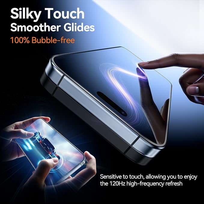 X-it Compatible for iPhone 17 Pro Max Privacy Screen Protector [9H+ Military Grade Shatterproof 100% Anti-Spy Scratch &amp Drop Resistant] Tempered Glass with Full Edge Coverage Case Friendly 4