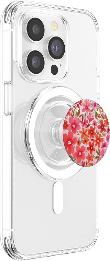 Cute Flower Pink Floral PopSockets Adhesive PopGrip