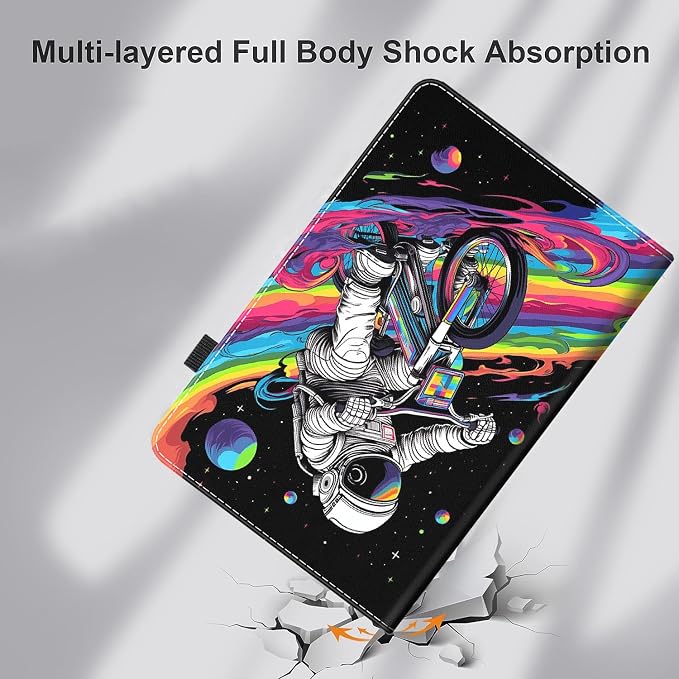 Case for Amazon Kindle Fire Max 11 Case (13th Gen 2023 Release) 11，Slim Fit Foldable Standing Cover Case with Auto Sleep/Wake for Fire 11 Max Tablet，Skull and Fire