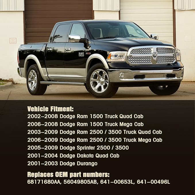 Mango S Master Power Window Switch and Bezel 56049805AB for 2002-2009 Dodge Ram 1500 2500 3500, 2001-2004 Dodge Dakota, 2001-2003 Dodge Durango,2005-2009 Dodge Sprinter 2500 3500