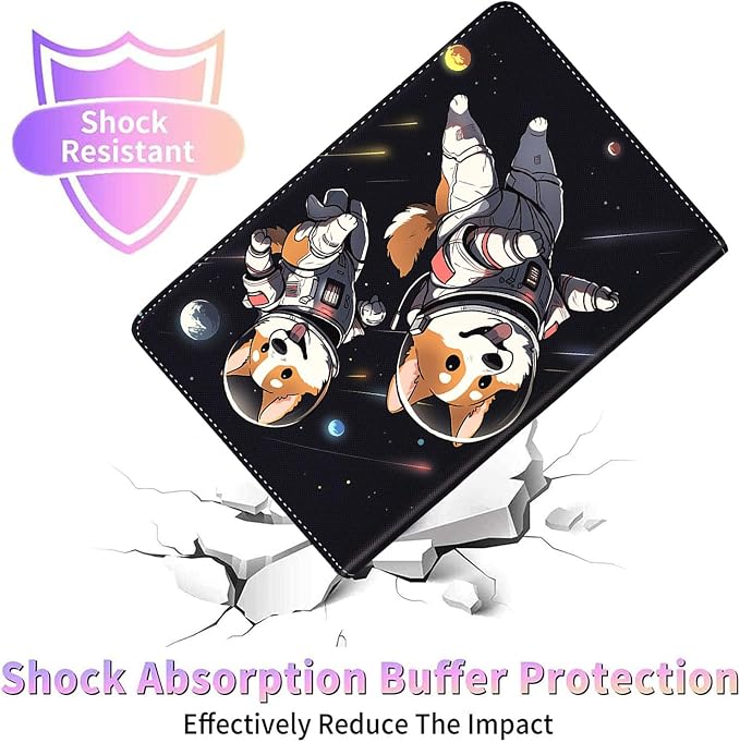 Case for New iPad (A16) 11th Generation 11 Inch 2025for iPad 10th Generation 2022 10.9 Inch Multi-Angle Stand Smart Cover Shockproof with Auto Wake/Sleep Baby Dragon