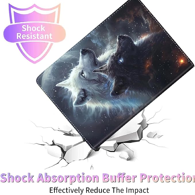 Case for New iPad (A16) 11th Generation 11 Inch 2025for iPad 10th Generation 2022 10.9 Inch Multi-Angle Stand Smart Cover Shockproof with Auto Wake/Sleep ，Starry Sky