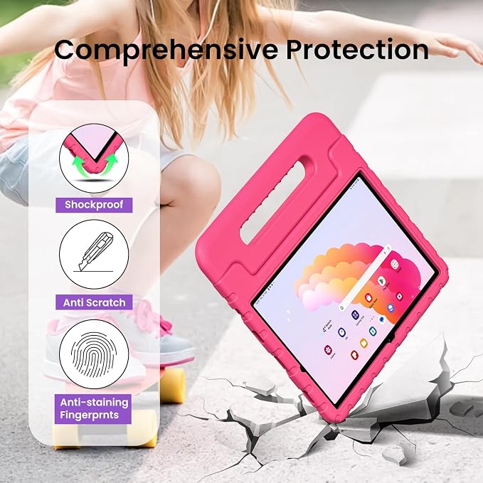 Kids Case for Samsung Galaxy Tab A11+/A9+ Plus 11 Inch 2025/2023 Tablet | Foldable handle highly durable odorless and easy to install suitable for children's learning and play.