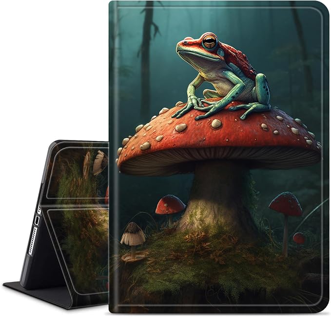 Case for 7 All-New Kindle Paperwhite (12th Generation 2024) and Kindle Colorsoft Signature Edition CoverSlim PU Leather Smart Cases with Auto Wake/Sleep-Black Cat Night Sky
