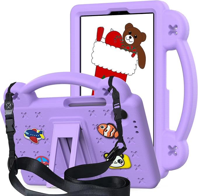 Kids Case for Lenovo Tab 10.1 inch (TB311XU / TB311FU) Kids EVA Protective Shockproof Cover with Stand Handle Shoulder Strap Handle Stand for Lenovo Tab 10.1 2025 Green