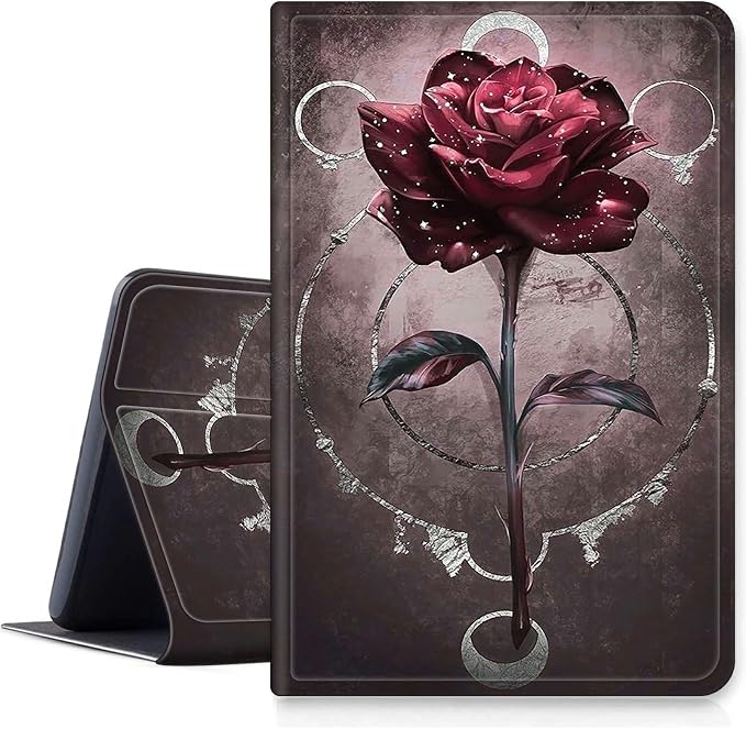 Case for Fire 7 Tablet &amp Fire 7 Kids (12th Gen 2022 Release) - Slim PU Leather Protective Smart Cover with Auto Sleep/Wake &amp Multi-Angle StandBlue Dandelion